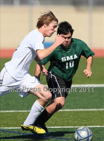 Thumbnail 2 in San Marcos Baptist Academy @ Prince of Peace (TAPPS Division lll Regional Final) photogallery.