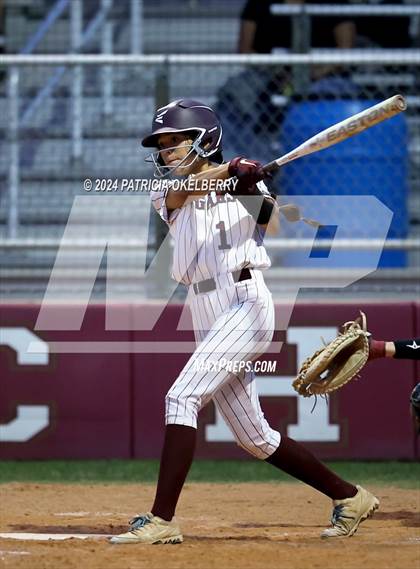Thumbnail 2 in George Ranch vs Cinco Ranch (UIL Texas Softball 6A Region 3 Bi-District Game 1) photogallery.