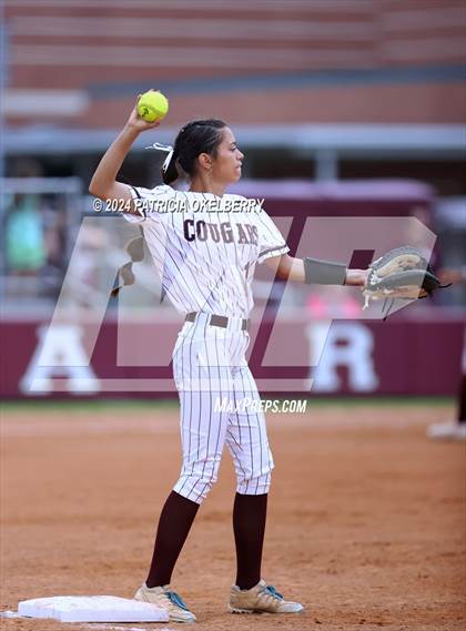 Thumbnail 2 in George Ranch vs Cinco Ranch (UIL Texas Softball 6A Region 3 Bi-District Game 1) photogallery.