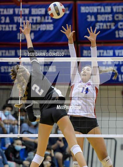 Thumbnail 1 in Queen Creek vs Mountain View (AIA 6A Round 1 Playoff)  photogallery.