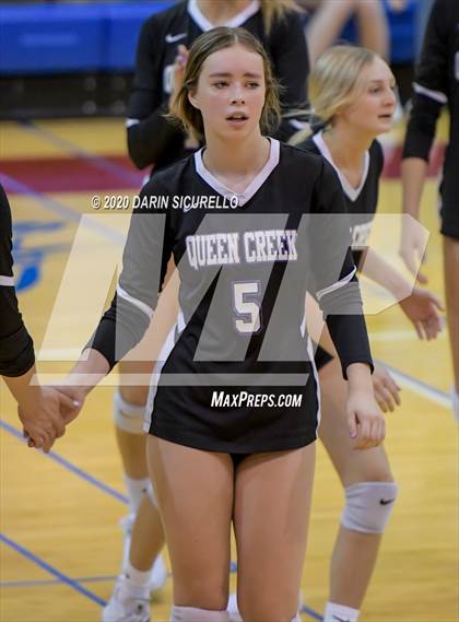 Thumbnail 3 in Queen Creek vs Mountain View (AIA 6A Round 1 Playoff)  photogallery.
