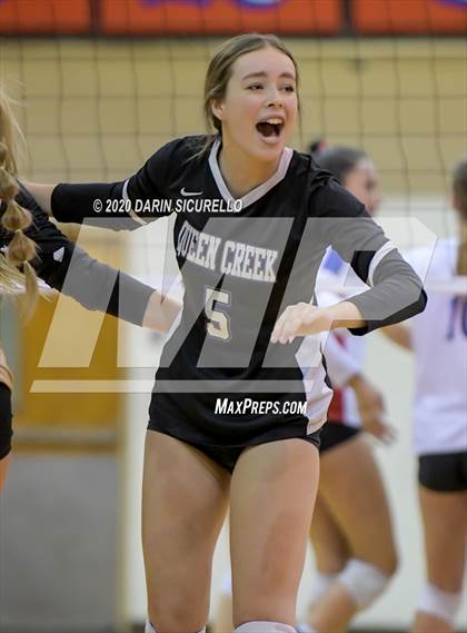 Thumbnail 3 in Queen Creek vs Mountain View (AIA 6A Round 1 Playoff)  photogallery.