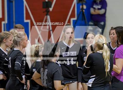 Thumbnail 1 in Queen Creek vs Mountain View (AIA 6A Round 1 Playoff)  photogallery.