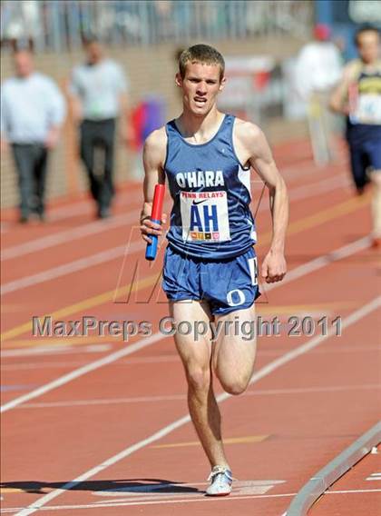 Thumbnail 1 in 117th Penn Relays (Boys 4x800m Small Schools Race 302) photogallery.
