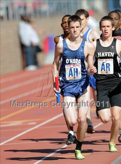Thumbnail 1 in 117th Penn Relays (Boys 4x800m Small Schools Race 302) photogallery.