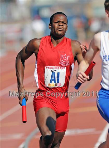 Thumbnail 1 in 117th Penn Relays (Boys 4x800m Small Schools Race 302) photogallery.