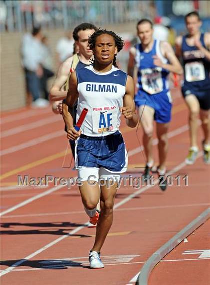 Thumbnail 3 in 117th Penn Relays (Boys 4x800m Small Schools Race 302) photogallery.
