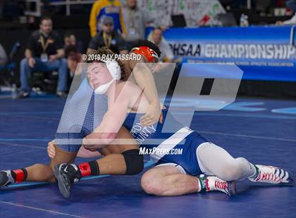 Thumbnail 2 in NYSPHSAA D1 Wrestling Championships (Semifinals - 182- 285 lbs) photogallery.
