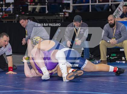 Thumbnail 3 in NYSPHSAA D1 Wrestling Championships (Semifinals - 182- 285 lbs) photogallery.