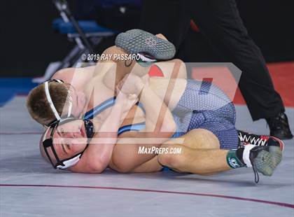 Thumbnail 2 in NYSPHSAA D1 Wrestling Championships (Semifinals - 182- 285 lbs) photogallery.