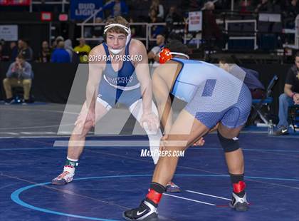 Thumbnail 3 in NYSPHSAA D1 Wrestling Championships (Semifinals - 182- 285 lbs) photogallery.