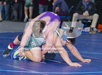 Thumbnail 1 in NYSPHSAA D1 Wrestling Championships (Semifinals - 182- 285 lbs) photogallery.