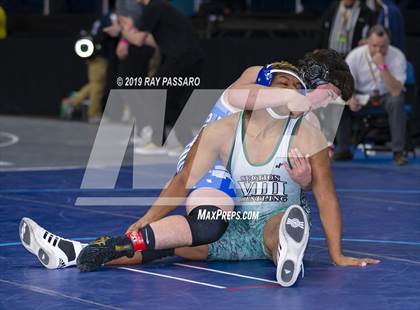 Thumbnail 1 in NYSPHSAA D1 Wrestling Championships (Semifinals - 182- 285 lbs) photogallery.