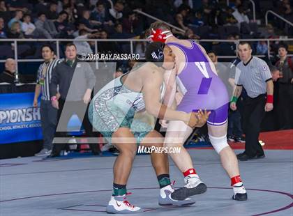 Thumbnail 3 in NYSPHSAA D1 Wrestling Championships (Semifinals - 182- 285 lbs) photogallery.