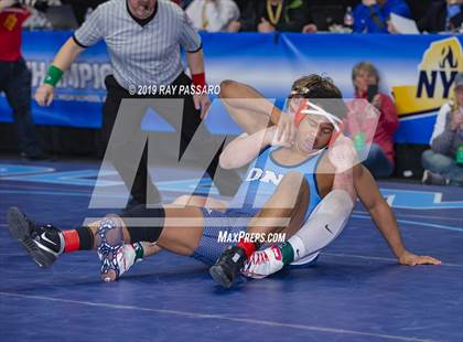 Thumbnail 1 in NYSPHSAA D1 Wrestling Championships (Semifinals - 182- 285 lbs) photogallery.