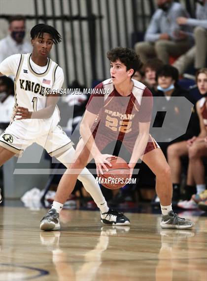 Thumbnail 1 in Knight vs La Canada (6th Annual West Valley Varsity Basketball Tip-off Classic) photogallery.