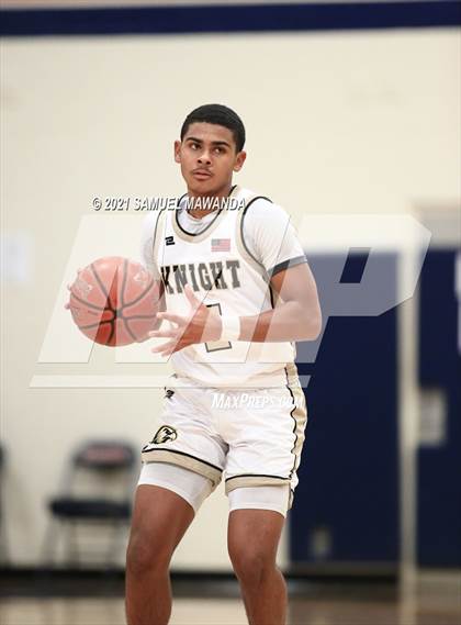 Thumbnail 2 in Knight vs La Canada (6th Annual West Valley Varsity Basketball Tip-off Classic) photogallery.