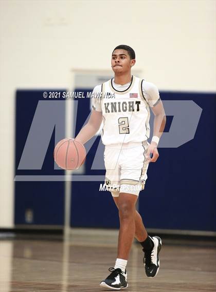 Thumbnail 2 in Knight vs La Canada (6th Annual West Valley Varsity Basketball Tip-off Classic) photogallery.