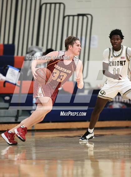 Thumbnail 2 in Knight vs La Canada (6th Annual West Valley Varsity Basketball Tip-off Classic) photogallery.
