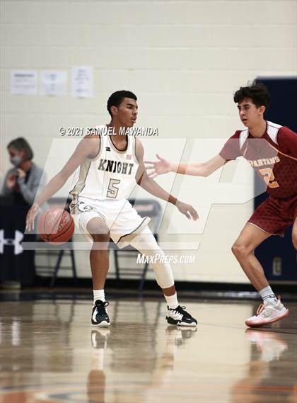 Thumbnail 2 in Knight vs La Canada (6th Annual West Valley Varsity Basketball Tip-off Classic) photogallery.