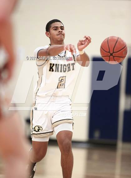 Thumbnail 2 in Knight vs La Canada (6th Annual West Valley Varsity Basketball Tip-off Classic) photogallery.