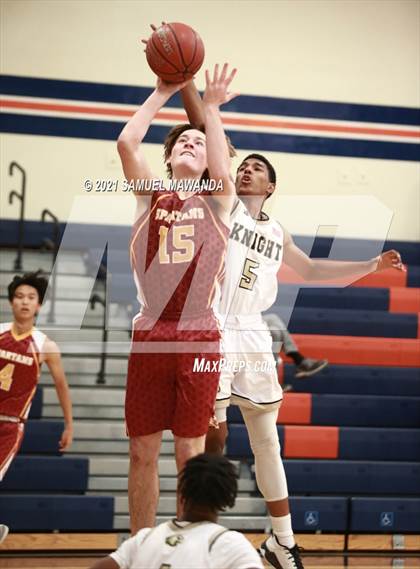 Thumbnail 2 in Knight vs La Canada (6th Annual West Valley Varsity Basketball Tip-off Classic) photogallery.