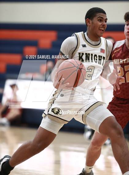 Thumbnail 1 in Knight vs La Canada (6th Annual West Valley Varsity Basketball Tip-off Classic) photogallery.