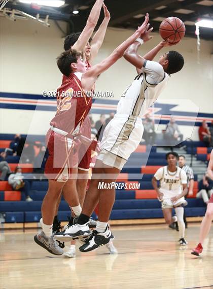 Thumbnail 1 in Knight vs La Canada (6th Annual West Valley Varsity Basketball Tip-off Classic) photogallery.
