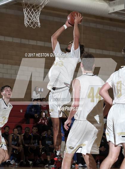 Thumbnail 2 in Oak Park vs. Gahr (Ryse Williams/Pac Shores Tournament) photogallery.