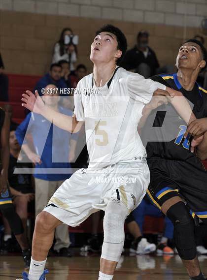 Thumbnail 2 in Oak Park vs. Gahr (Ryse Williams/Pac Shores Tournament) photogallery.