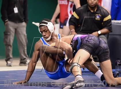 Thumbnail 1 in NCHSAA Individual Wrestling 4A Semifinals photogallery.