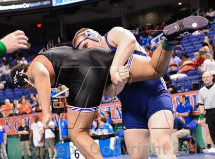 Thumbnail 2 in NCHSAA Individual Wrestling 4A Semifinals photogallery.