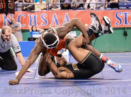 Thumbnail 1 in NCHSAA Individual Wrestling 4A Semifinals photogallery.