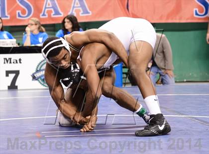 Thumbnail 3 in NCHSAA Individual Wrestling 4A Semifinals photogallery.