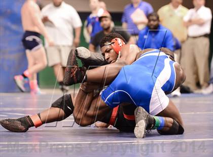 Thumbnail 1 in NCHSAA Individual Wrestling 4A Semifinals photogallery.
