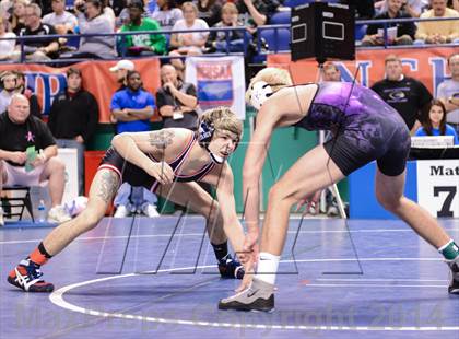 Thumbnail 2 in NCHSAA Individual Wrestling 4A Semifinals photogallery.