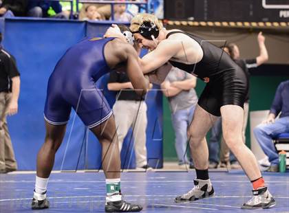 Thumbnail 2 in NCHSAA Individual Wrestling 4A Semifinals photogallery.