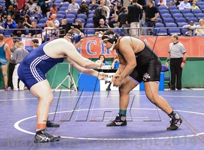 Thumbnail 2 in NCHSAA Individual Wrestling 4A Semifinals photogallery.