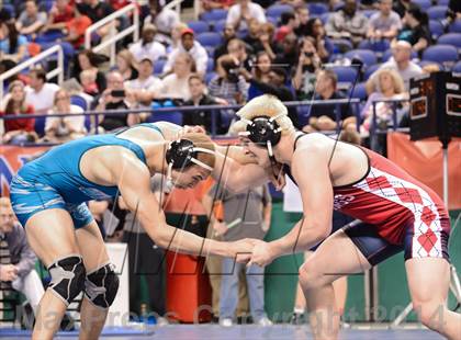 Thumbnail 1 in NCHSAA Individual Wrestling 4A Semifinals photogallery.