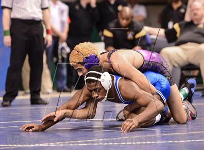 Thumbnail 2 in NCHSAA Individual Wrestling 4A Semifinals photogallery.