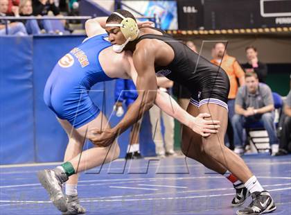 Thumbnail 1 in NCHSAA Individual Wrestling 4A Semifinals photogallery.