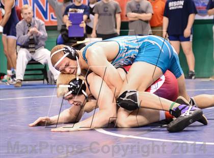 Thumbnail 2 in NCHSAA Individual Wrestling 4A Semifinals photogallery.