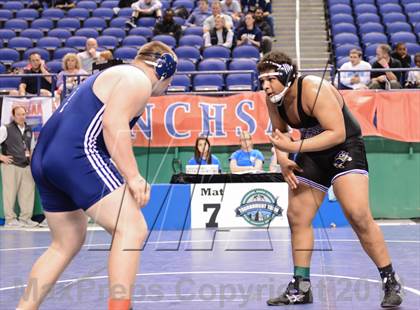 Thumbnail 3 in NCHSAA Individual Wrestling 4A Semifinals photogallery.