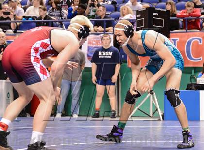 Thumbnail 1 in NCHSAA Individual Wrestling 4A Semifinals photogallery.
