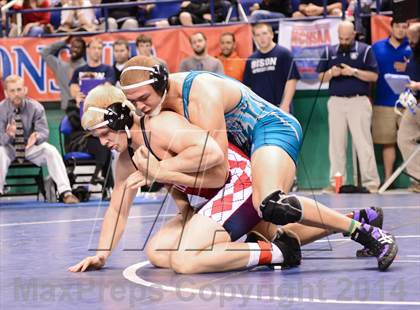 Thumbnail 1 in NCHSAA Individual Wrestling 4A Semifinals photogallery.