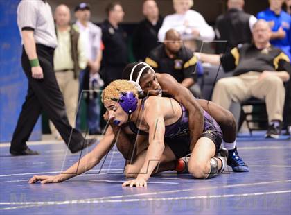 Thumbnail 1 in NCHSAA Individual Wrestling 4A Semifinals photogallery.