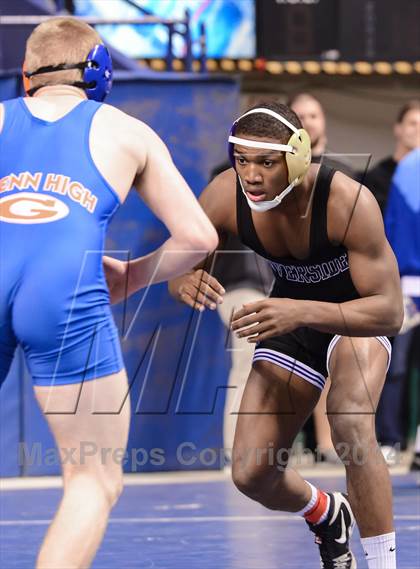 Thumbnail 1 in NCHSAA Individual Wrestling 4A Semifinals photogallery.