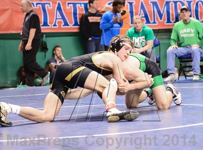 Thumbnail 2 in NCHSAA Individual Wrestling 4A Semifinals photogallery.