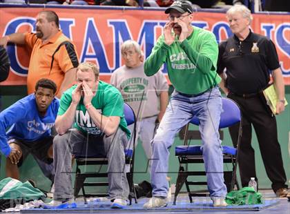 Thumbnail 3 in NCHSAA Individual Wrestling 4A Semifinals photogallery.