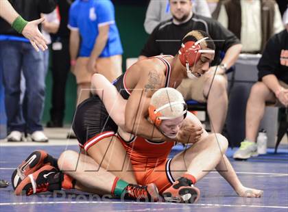 Thumbnail 2 in NCHSAA Individual Wrestling 4A Semifinals photogallery.